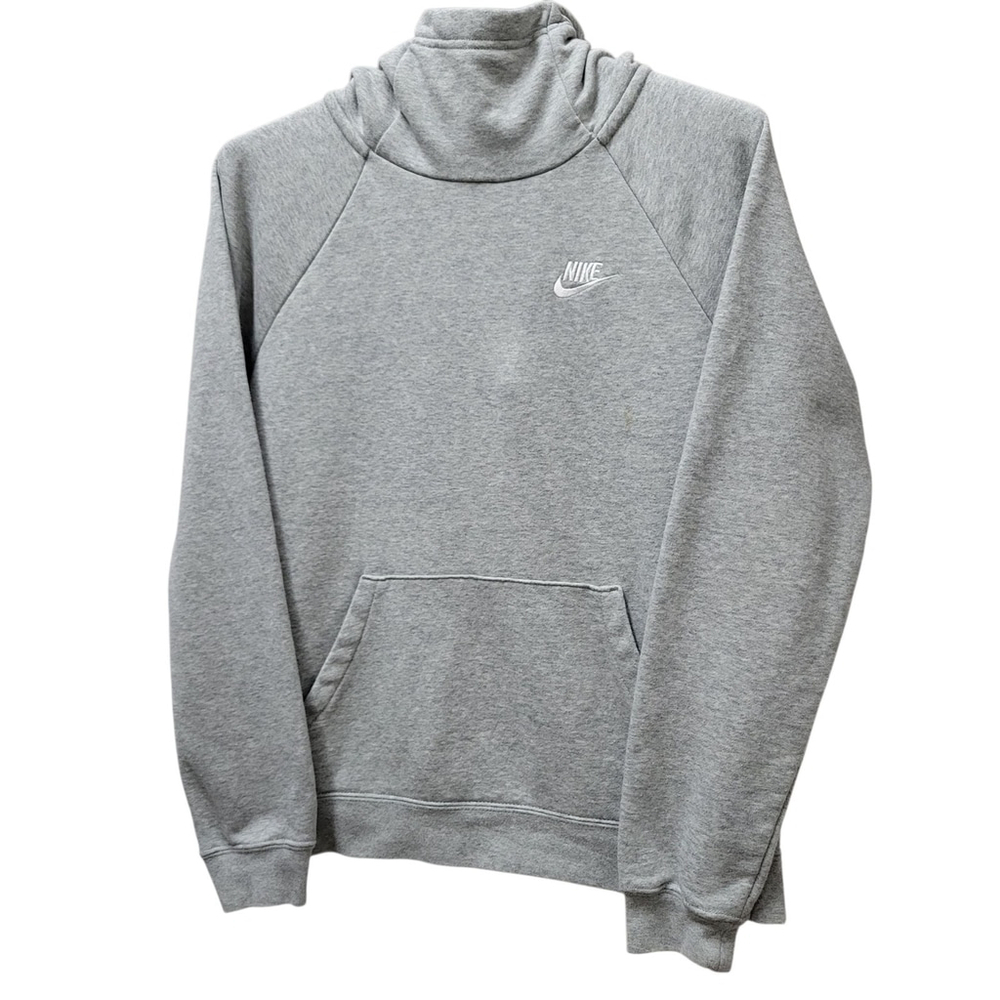 Nike Women's Long-Sleeves Cropped Top Gray Hoodie Size Small - Picture 2 of 6